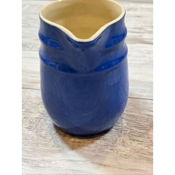 Vintage Blue Oxford Stoneware Pitcher - Picture 6 of 10